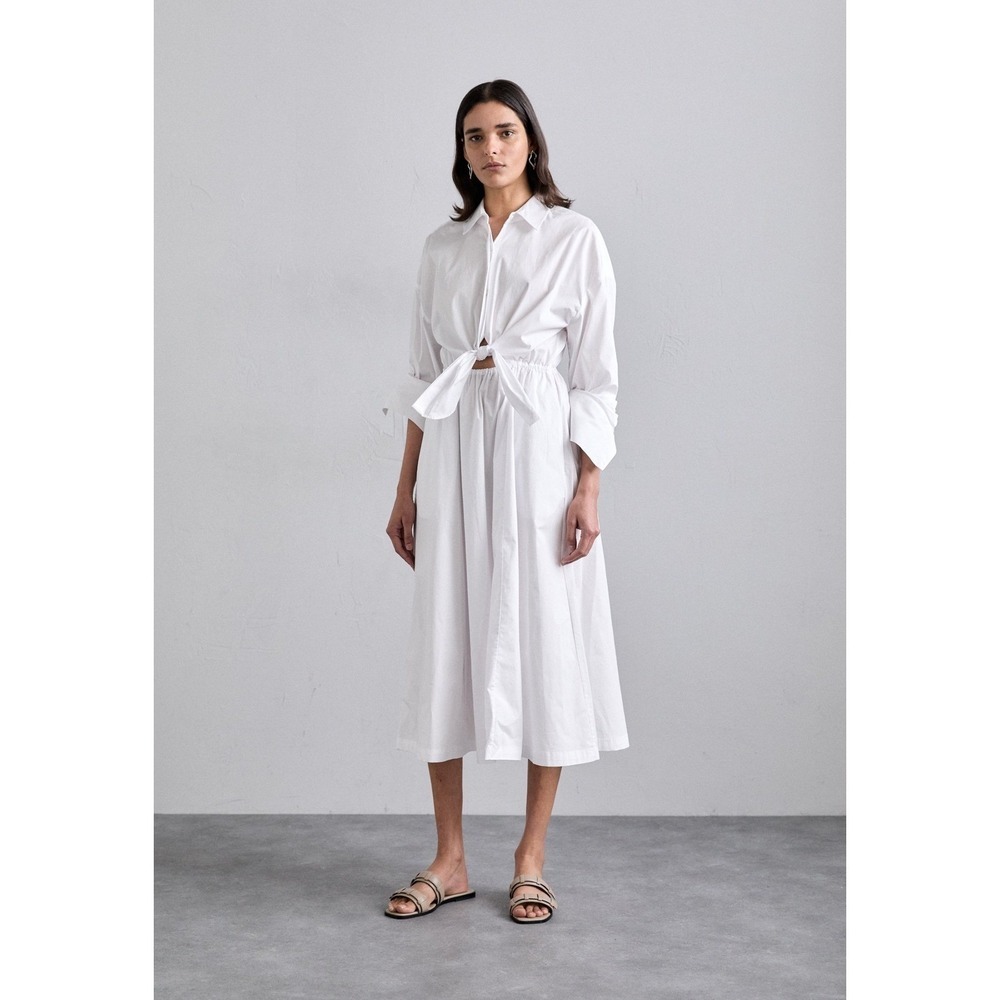 STAUD Lisa Front Cutout Dress White Brand New - Picture 2 of 7